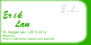 erik lam business card